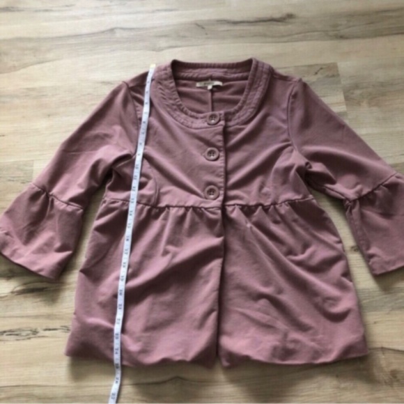 RW&Co Pink Peasant Style Cardigan - Picture 5 of 7